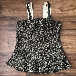 Vintage Y2K Womens Babydoll Sleeveless Blouse Whimsigoth Fairy Dark Acadamia XXL